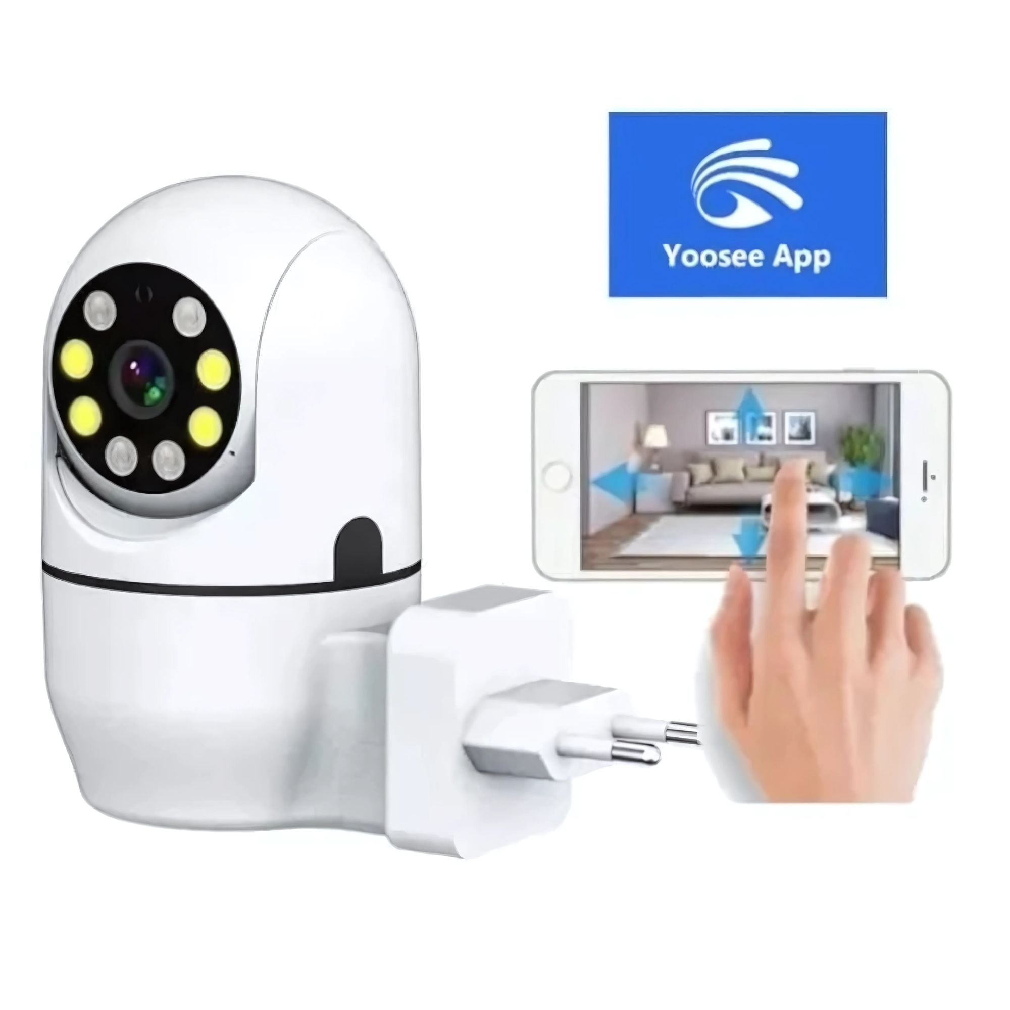 Cámara Enchufe JORTAN JT-8178 Full HD con Visión Nocturna y Audio Bidireccional