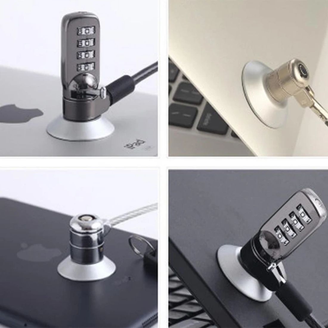 Adaptador Con Ranura De Seguridad Antirrobo Adhesivo Tablet Impresora Macbook