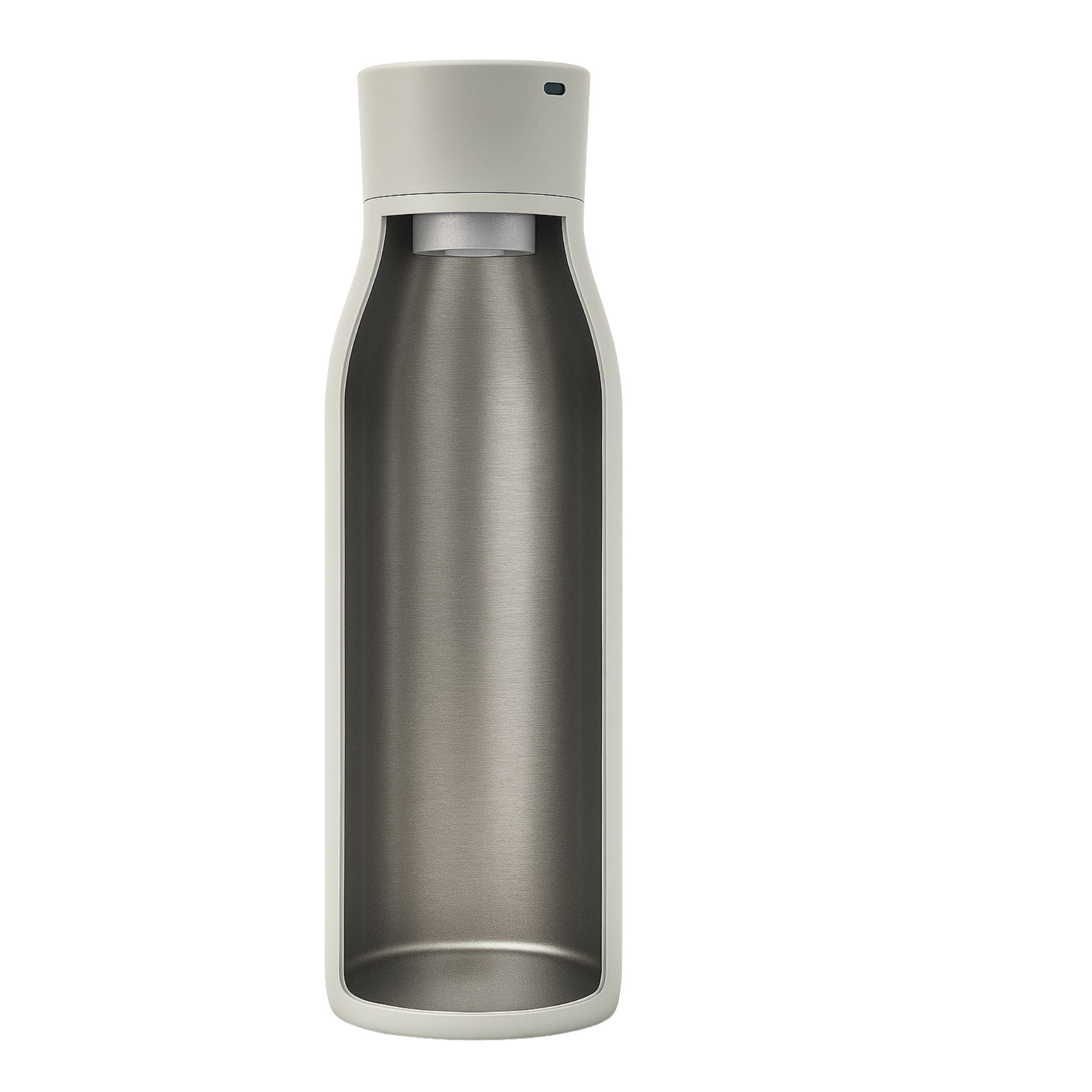 Botella Inteligente UV Autolimpiante TAWO® 750ml Blanco | Acero Inoxidable 316L