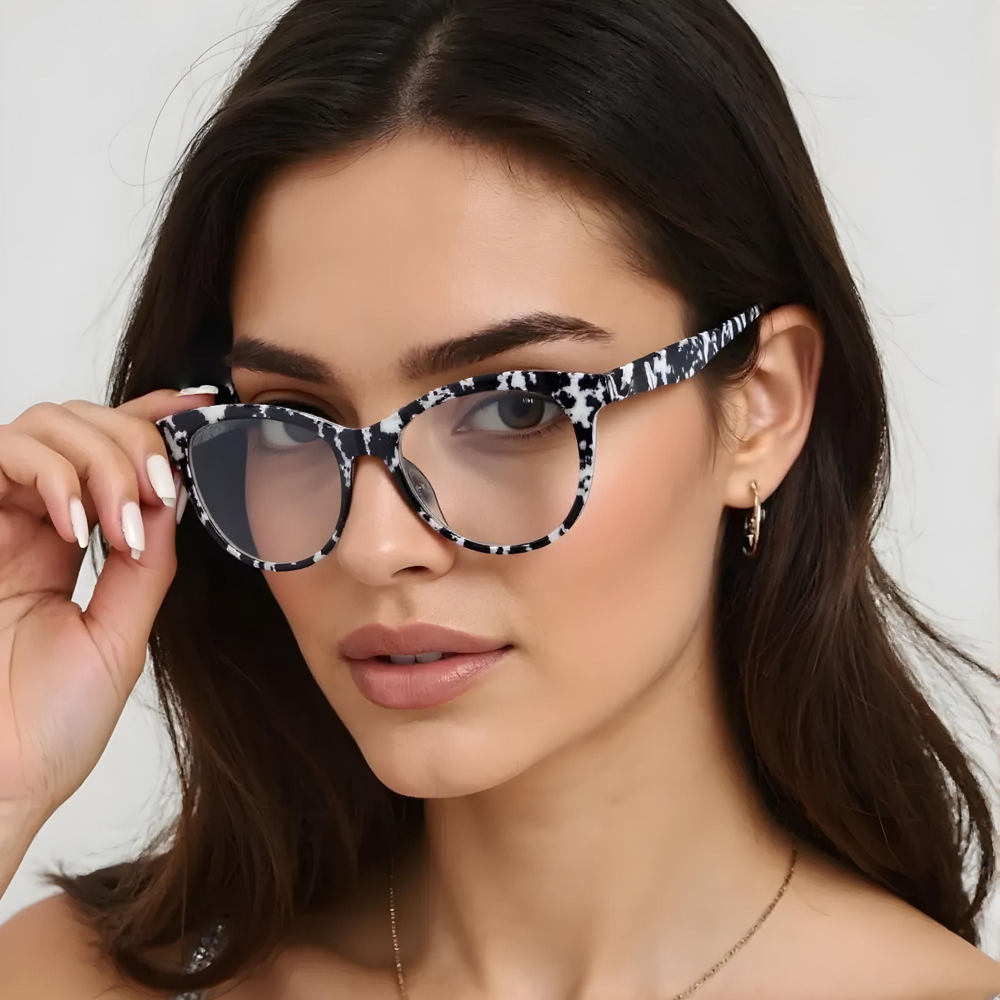 Mosaic Marble – Lentes de Lectura Carey Blanco/Negro para Mujer