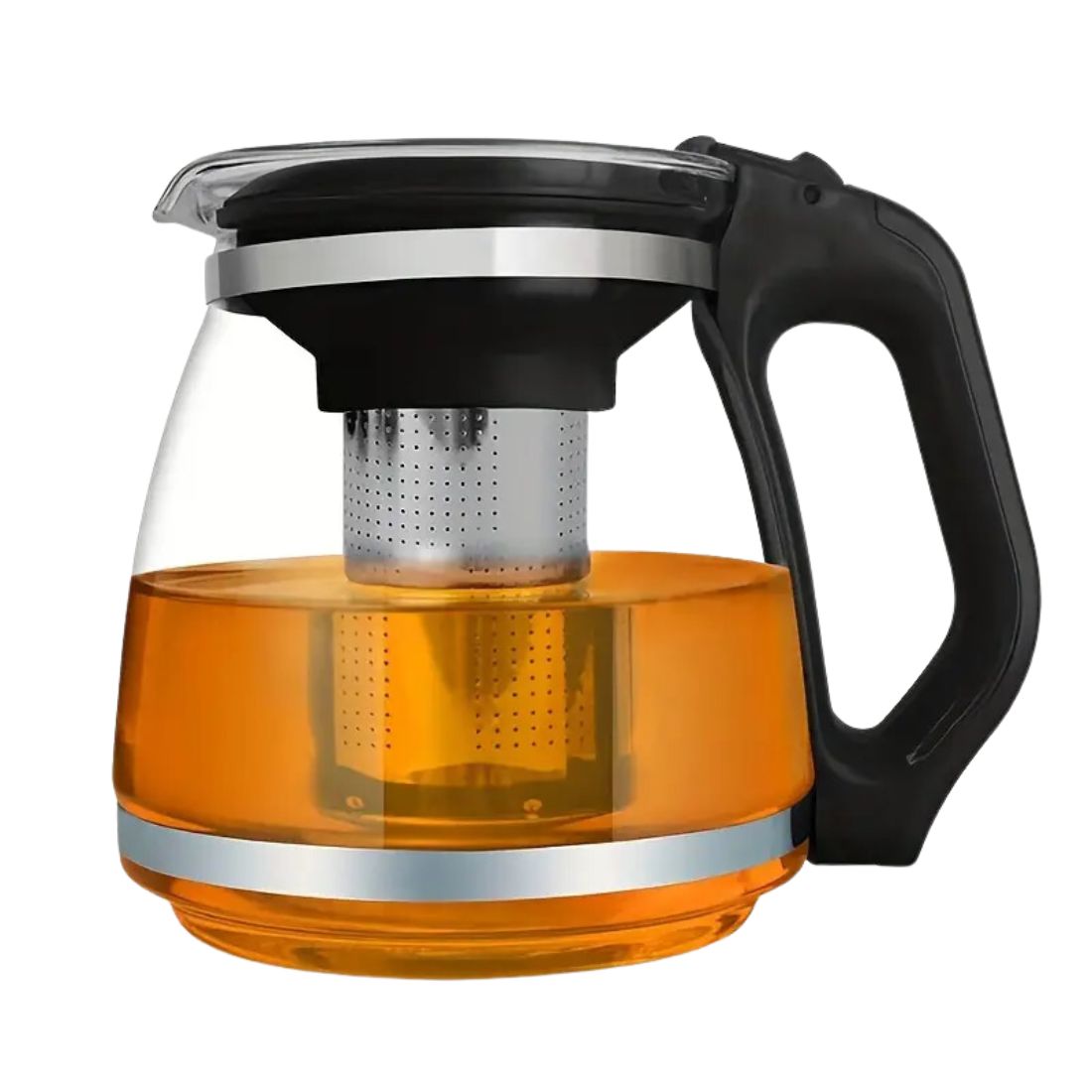 Tetera Con Infusor de Te Vidrio 1.5 Litros Con Filtro de Acero Inoxidable