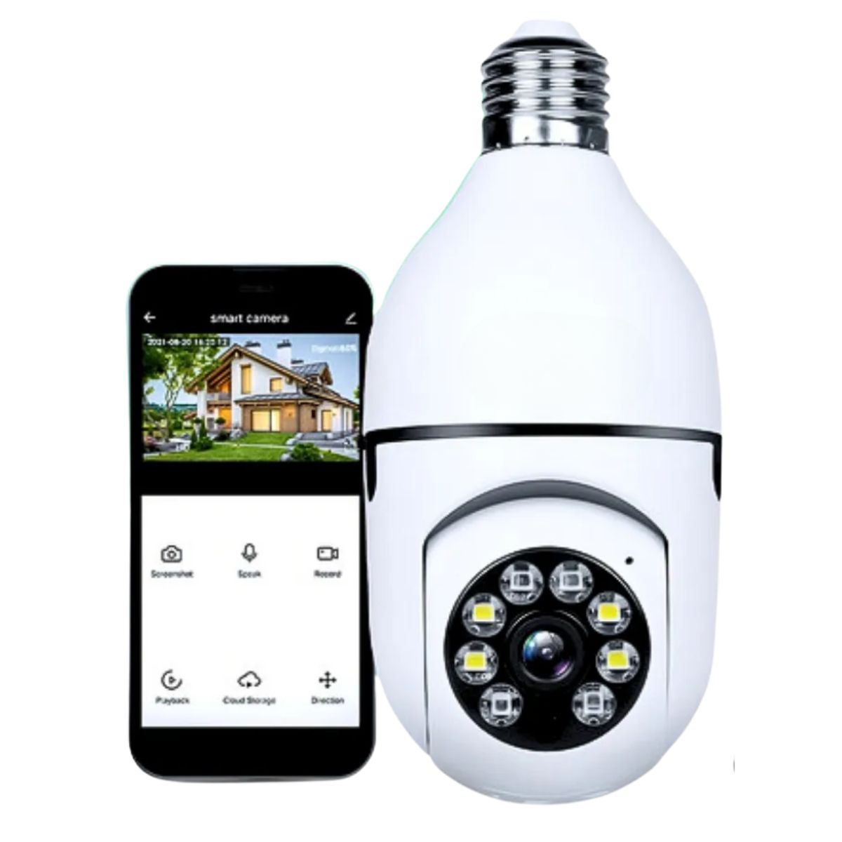 Cámara Ampolleta JORTAN JT-8177 Full HD con Visión 360° y Audio Bidireccional