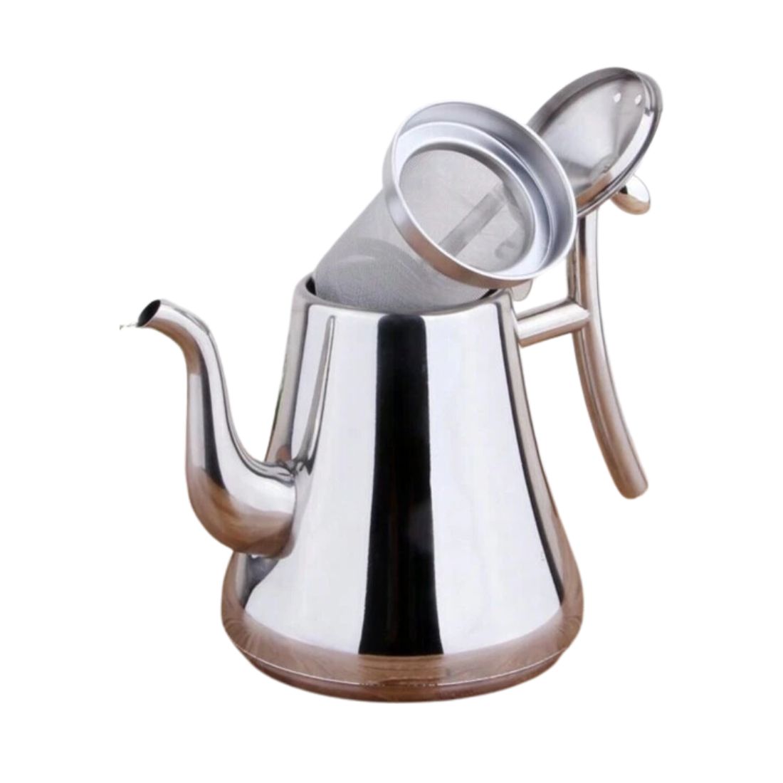 Tetera Infusor De Té De Acero Inoxidable 1 Litro Con Filtro