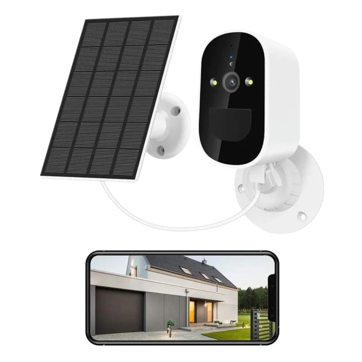 Cámara Solar JORTAN 8185XM-2T Full HD con Batería y Visión Nocturna