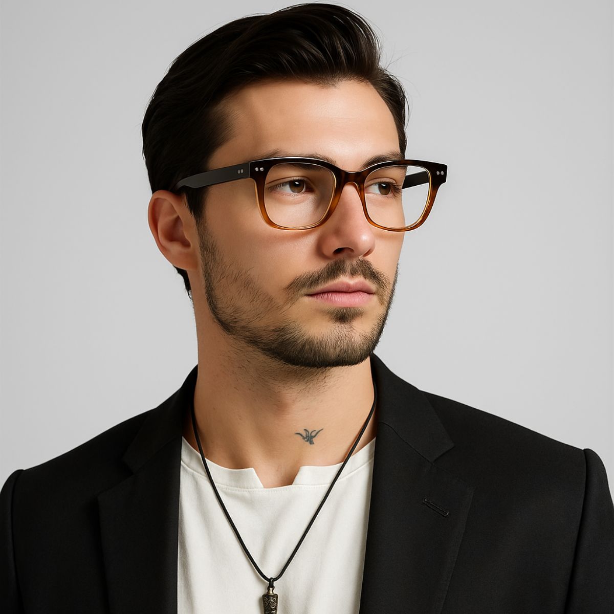 Vector Crimson – Lentes de Lectura Negro/Rojo para Hombre