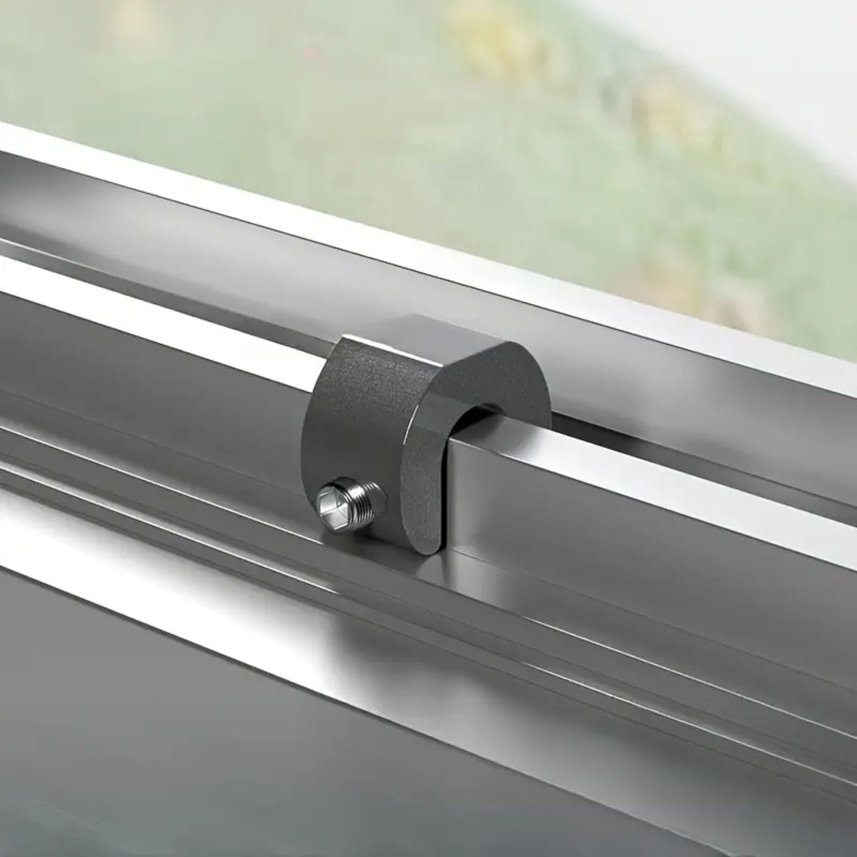 Seguro antirrobo ventanas y mamparas corredizas metálicas Pack 3 Color Gris