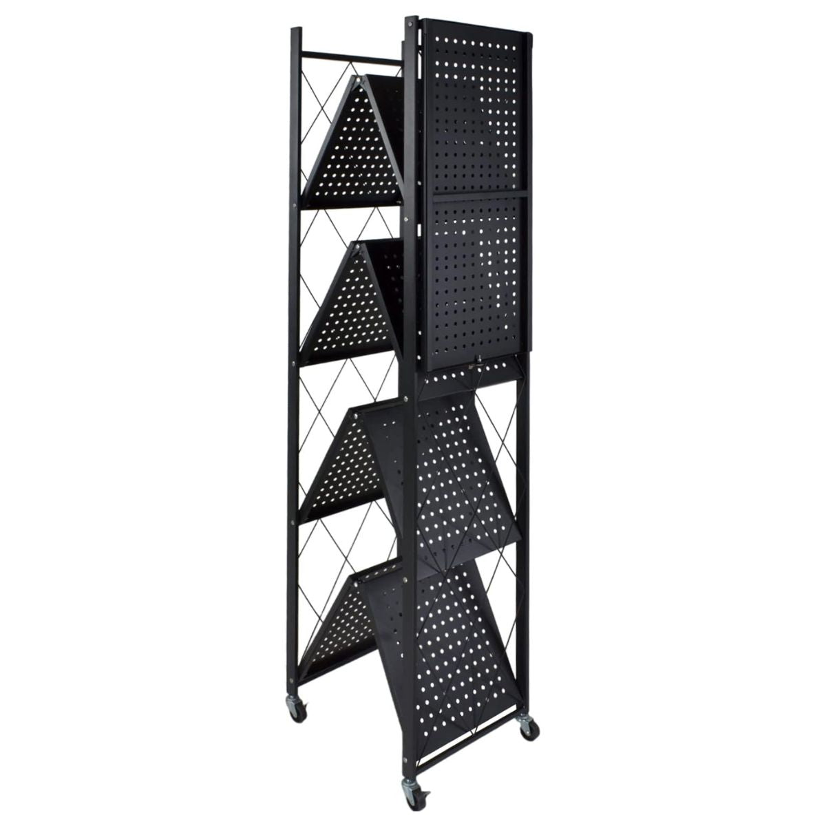 Repisa Estante 5 Niveles Metalico Plegable Estanteria 90kg Negro