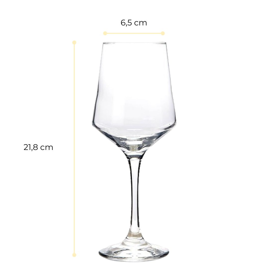 Set 6 Copas Vino Ramazotti 435ml Vidrio