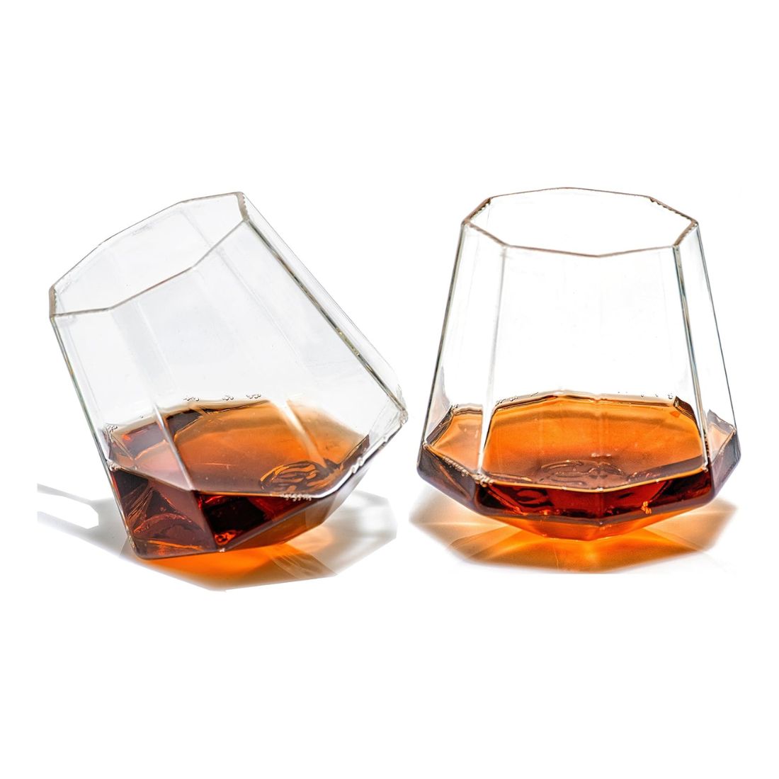 Set 6 Vasos Diamante Vidrio 300ml Transparente Nórdico