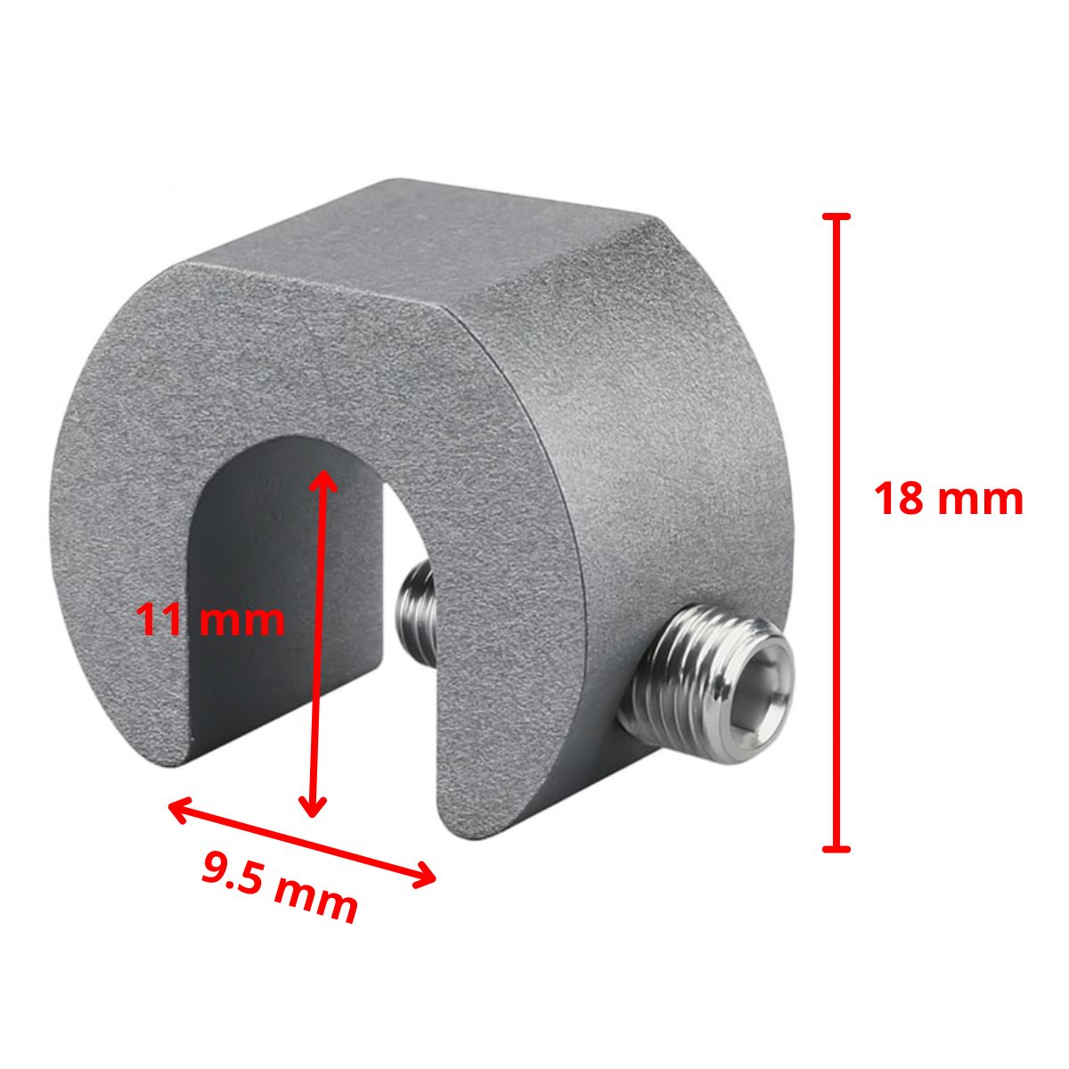 Seguro antirrobo ventanas y mamparas corredizas metálicas Pack 3 Color Gris