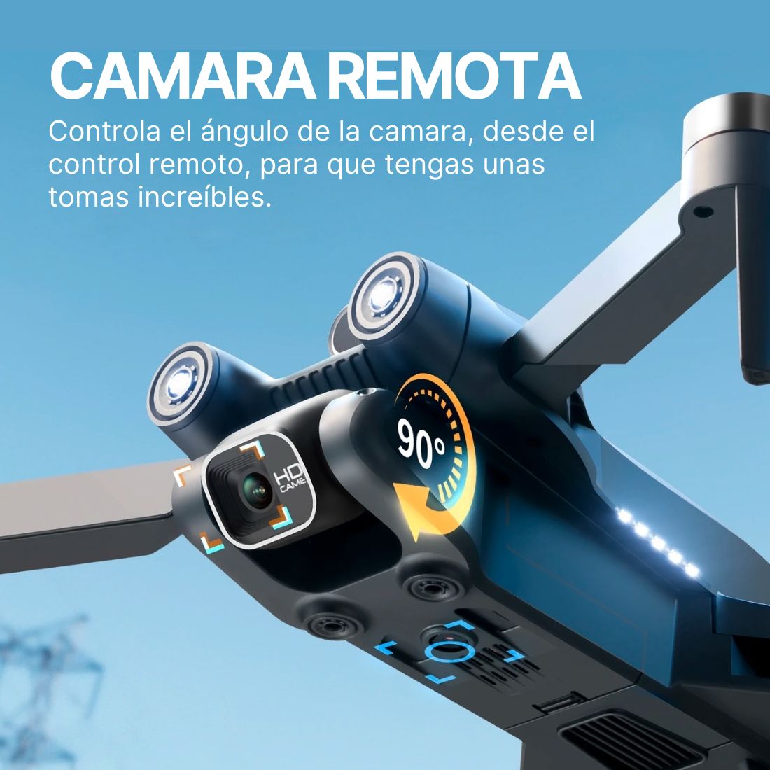 Drone Camara 4k Minipro Wifi 24ghz Sensor Antichoque Cámara Remota