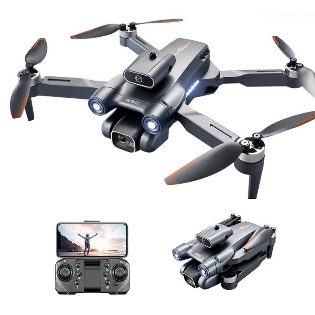 Drone Camara 4k Minipro Wifi 24ghz Sensor Antichoque Cámara Remota