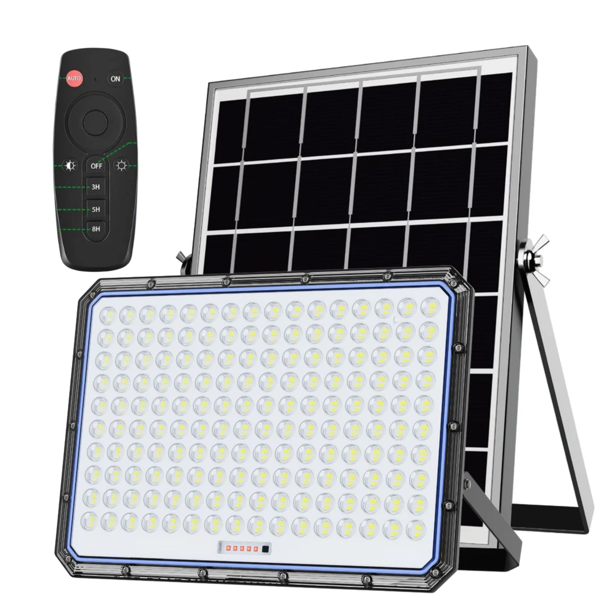 Reflector Solar LED JORTAN 5000W Exterior IP66 con Panel y Control Remoto